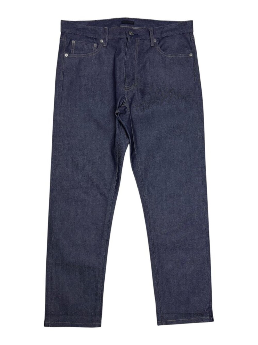 UNIQLO Denim Jeans Straight Dark Wash Casual Streetwear Pants Mens 34x30